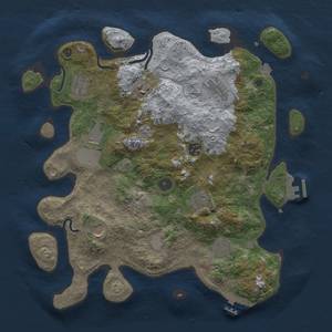 Thumbnail Rust Map: Procedural Map, Size: 3750, Seed: 805482357, 16 Monuments