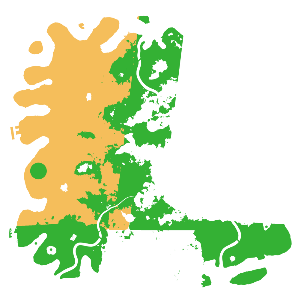 Biome Rust Map: Procedural Map, Size: 4900, Seed: 12966