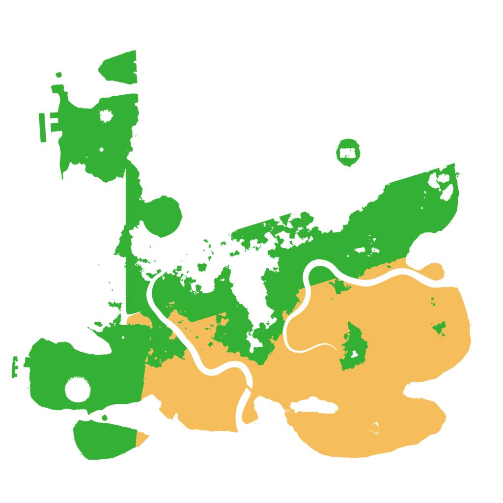 Biome Rust Map: Procedural Map, Size: 3500, Seed: 630990509