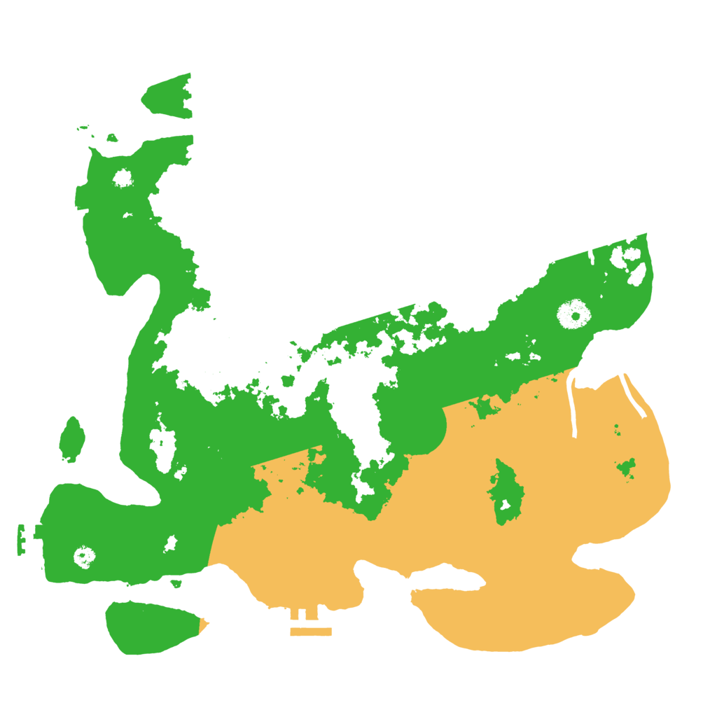 Biome Rust Map: Procedural Map, Size: 3500, Seed: 630990509