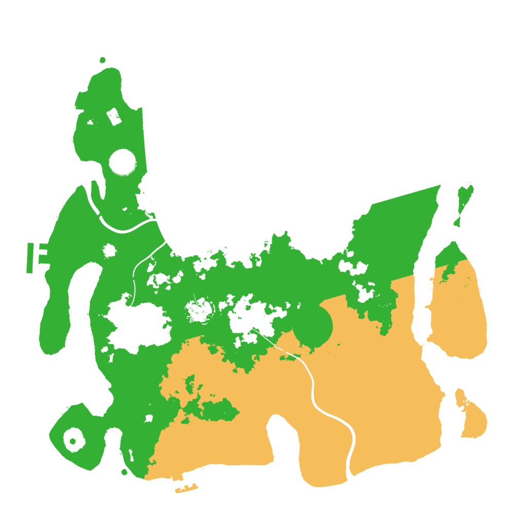 Biome Rust Map: Procedural Map, Size: 3500, Seed: 1867181499