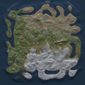 Thumbnail Rust Map: Procedural Map, Size: 4250, Seed: 2037282903, 19 Monuments