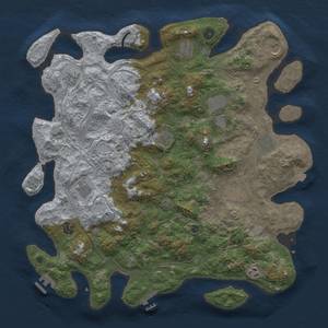 Thumbnail Rust Map: Procedural Map, Size: 4500, Seed: 483482483, 19 Monuments