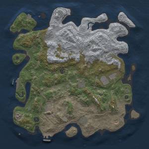 Thumbnail Rust Map: Procedural Map, Size: 4250, Seed: 754943827, 18 Monuments