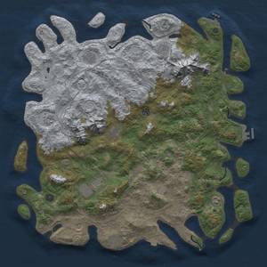 Thumbnail Rust Map: Procedural Map, Size: 5000, Seed: 1072604326, 19 Monuments