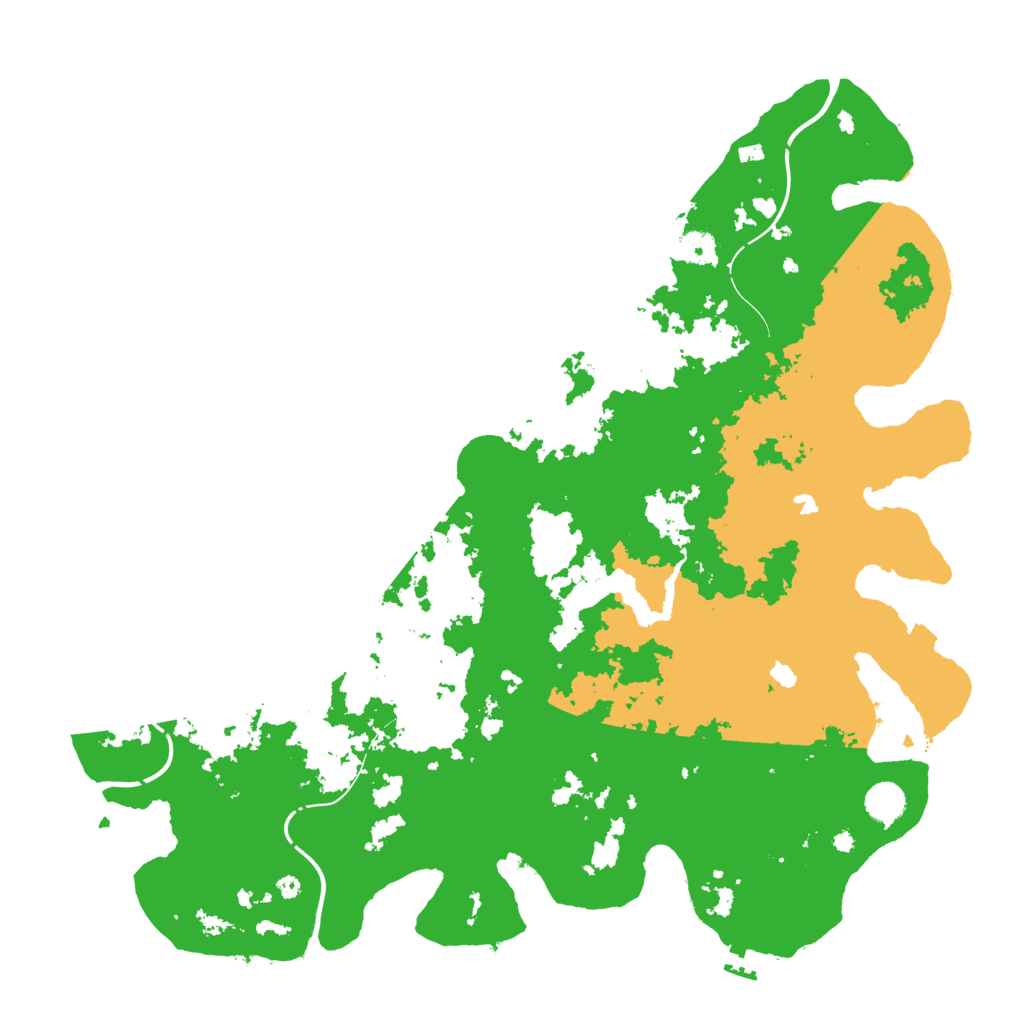 Biome Rust Map: Procedural Map, Size: 4500, Seed: 676068184