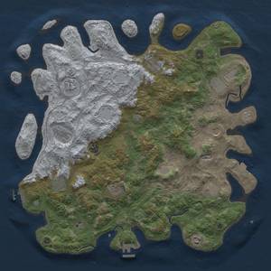 Thumbnail Rust Map: Procedural Map, Size: 4500, Seed: 676068184, 19 Monuments