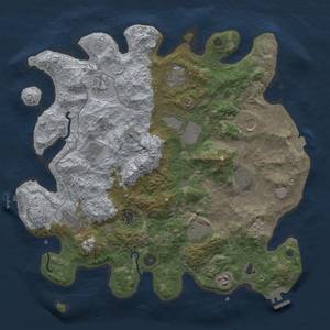 Thumbnail Rust Map: Procedural Map, Size: 4000, Seed: 2423, 19 Monuments