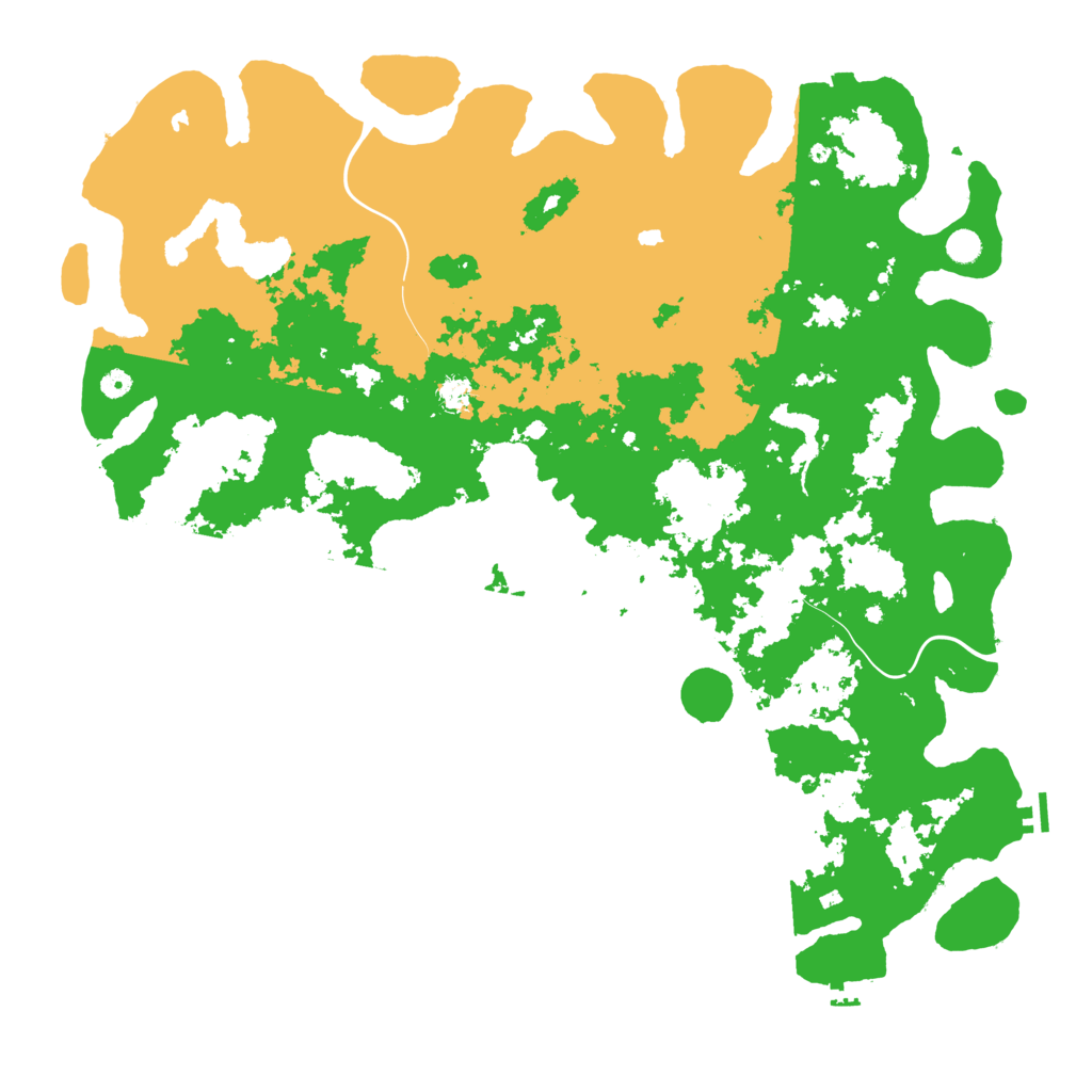 Biome Rust Map: Procedural Map, Size: 5555, Seed: 24681012