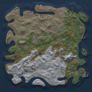 Thumbnail Rust Map: Procedural Map, Size: 5000, Seed: 2137946594, 19 Monuments