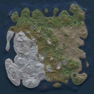 Thumbnail Rust Map: Procedural Map, Size: 4500, Seed: 364597338, 19 Monuments