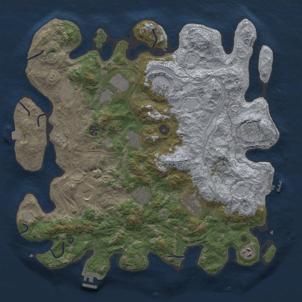 Rust Map: Procedural Map, Size: 4250, Seed: 1726937328, 19 Monuments