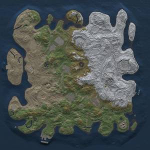 Thumbnail Rust Map: Procedural Map, Size: 4250, Seed: 1726937328, 19 Monuments