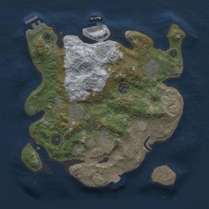 Thumbnail Rust Map: Procedural Map, Size: 3000, Seed: 22138, 13 Monuments