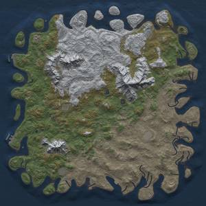 Thumbnail Rust Map: Procedural Map, Size: 6000, Seed: 1640149401, 19 Monuments