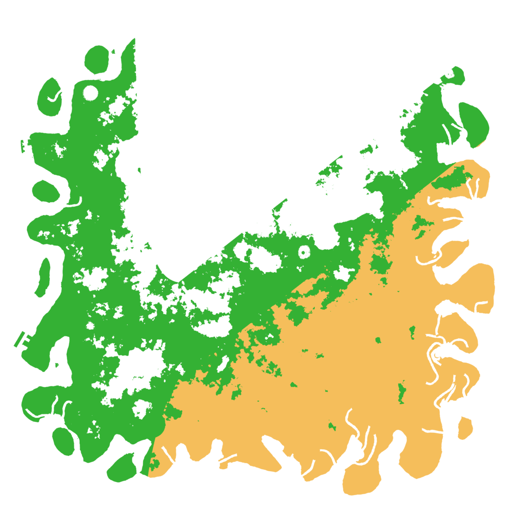 Biome Rust Map: Procedural Map, Size: 6000, Seed: 1640149401