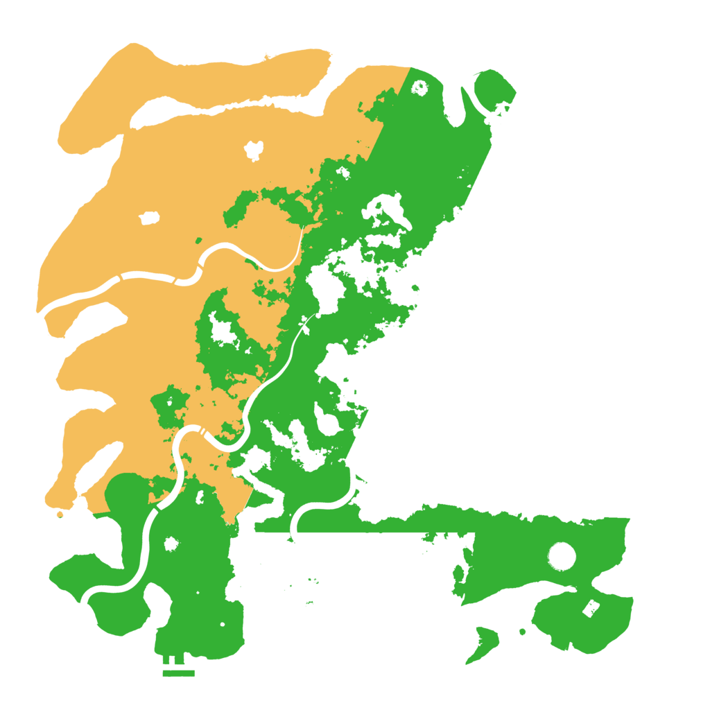 Biome Rust Map: Procedural Map, Size: 4500, Seed: 529228417
