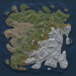 Thumbnail Rust Map: Procedural Map, Size: 4500, Seed: 1798211646, 19 Monuments