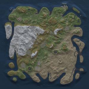 Thumbnail Rust Map: Procedural Map, Size: 4250, Seed: 993008458, 19 Monuments