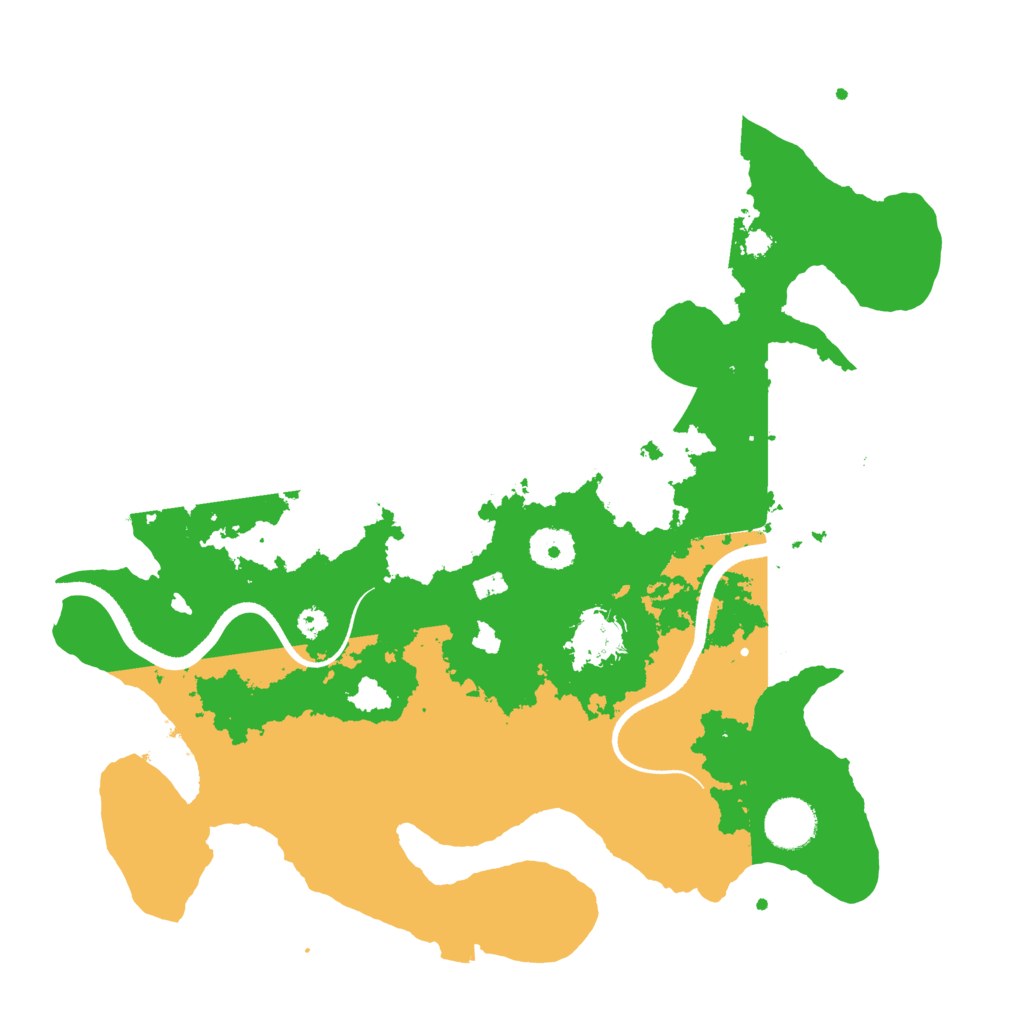 Biome Rust Map: Procedural Map, Size: 3500, Seed: 492058558