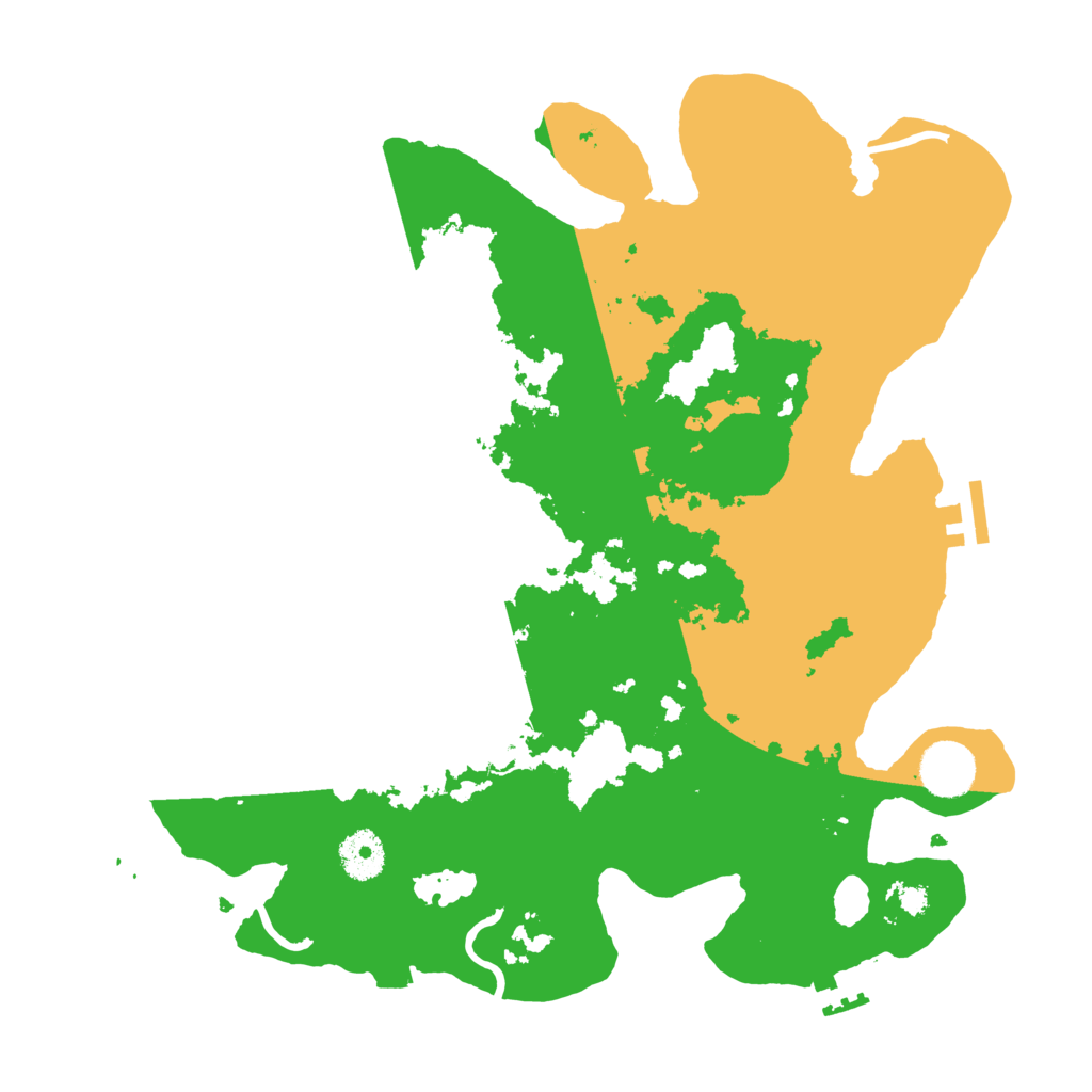 Biome Rust Map: Procedural Map, Size: 3500, Seed: 77091933