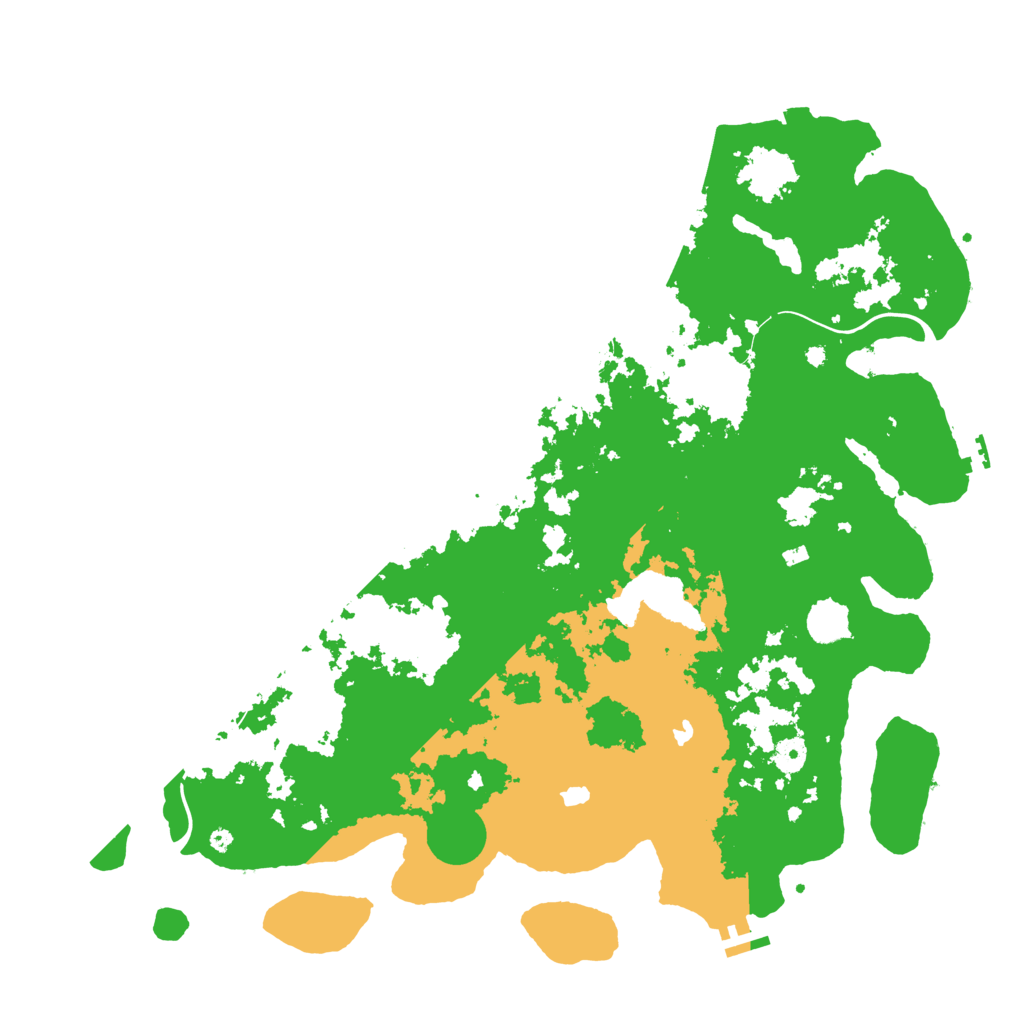 Biome Rust Map: Procedural Map, Size: 4550, Seed: 1699368373