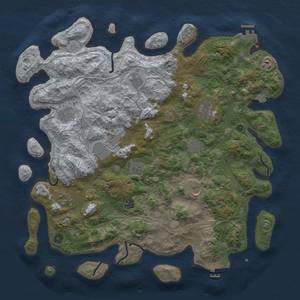 Thumbnail Rust Map: Procedural Map, Size: 4550, Seed: 1699368373, 19 Monuments