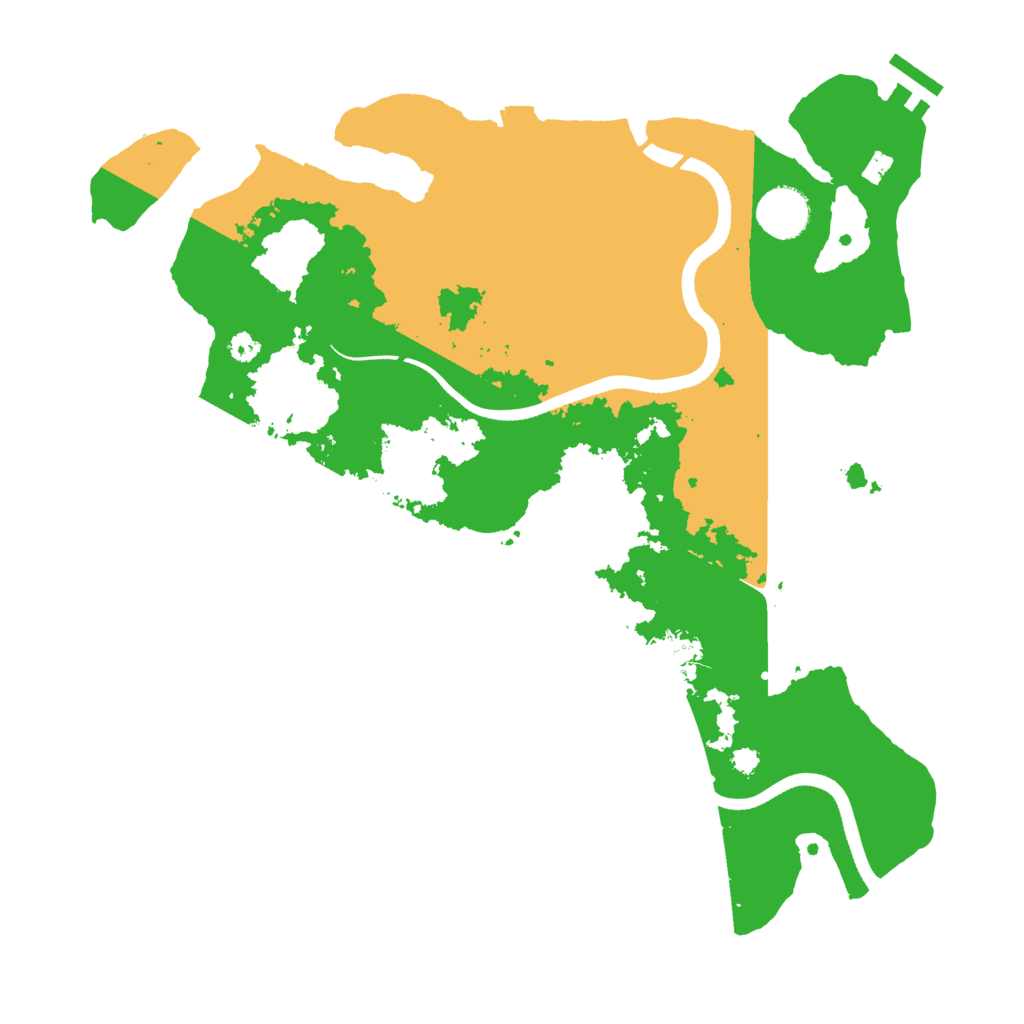 Biome Rust Map: Procedural Map, Size: 3500, Seed: 149994401