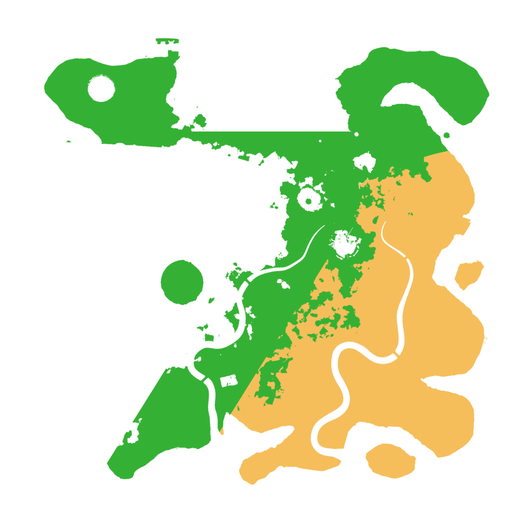 Biome Rust Map: Procedural Map, Size: 3500, Seed: 42069710