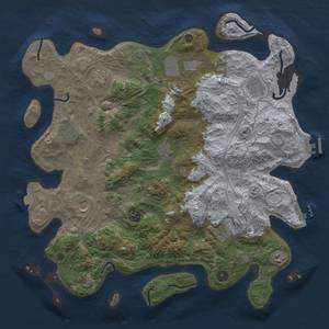 Thumbnail Rust Map: Procedural Map, Size: 4250, Seed: 1176455337, 18 Monuments