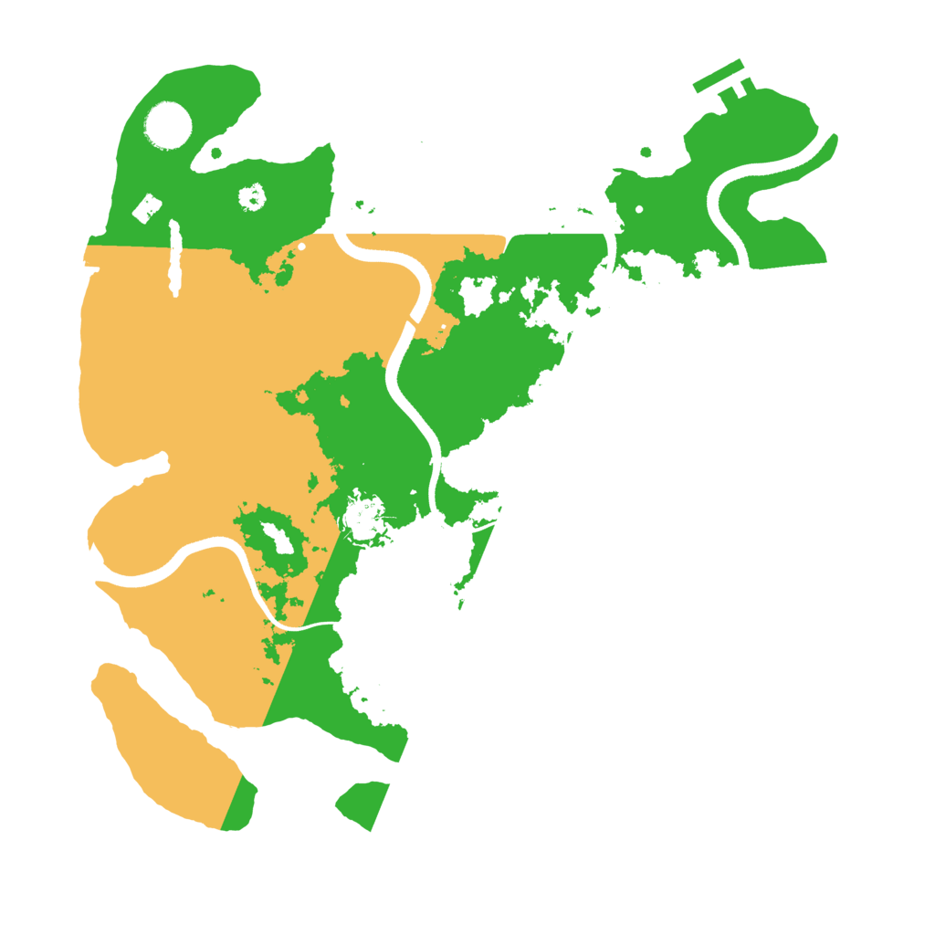 Biome Rust Map: Procedural Map, Size: 3500, Seed: 1232316250