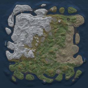 Thumbnail Rust Map: Procedural Map, Size: 4500, Seed: 1211187716, 19 Monuments