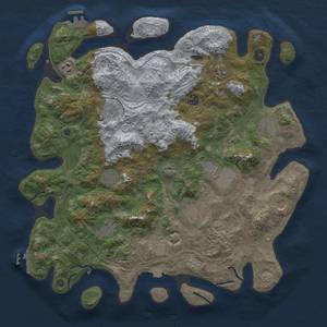 Thumbnail Rust Map: Procedural Map, Size: 4250, Seed: 558063611, 19 Monuments