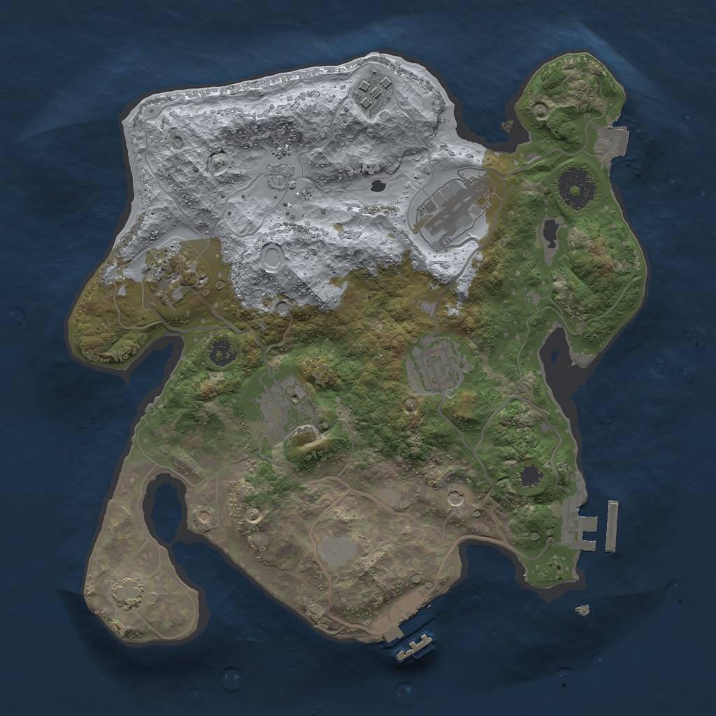 Rust Map: Procedural Map, Size: 2800, Seed: 4953009, 13 Monuments