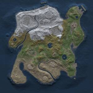 Thumbnail Rust Map: Procedural Map, Size: 2800, Seed: 4953009, 11 Monuments