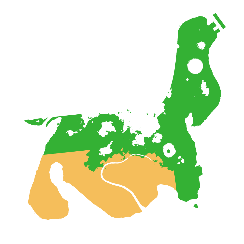 Biome Rust Map: Procedural Map, Size: 2800, Seed: 4953009