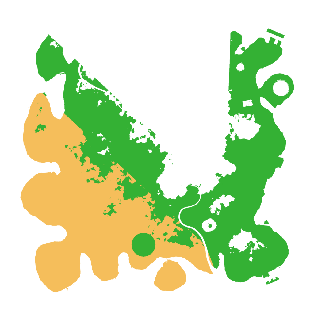 Biome Rust Map: Procedural Map, Size: 3500, Seed: 512209843