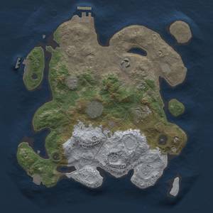 Thumbnail Rust Map: Procedural Map, Size: 3000, Seed: 1520785475, 12 Monuments