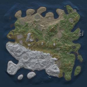 Thumbnail Rust Map: Procedural Map, Size: 4000, Seed: 1400566461, 18 Monuments