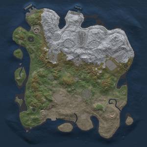 Thumbnail Rust Map: Procedural Map, Size: 3500, Seed: 2015071744, 15 Monuments