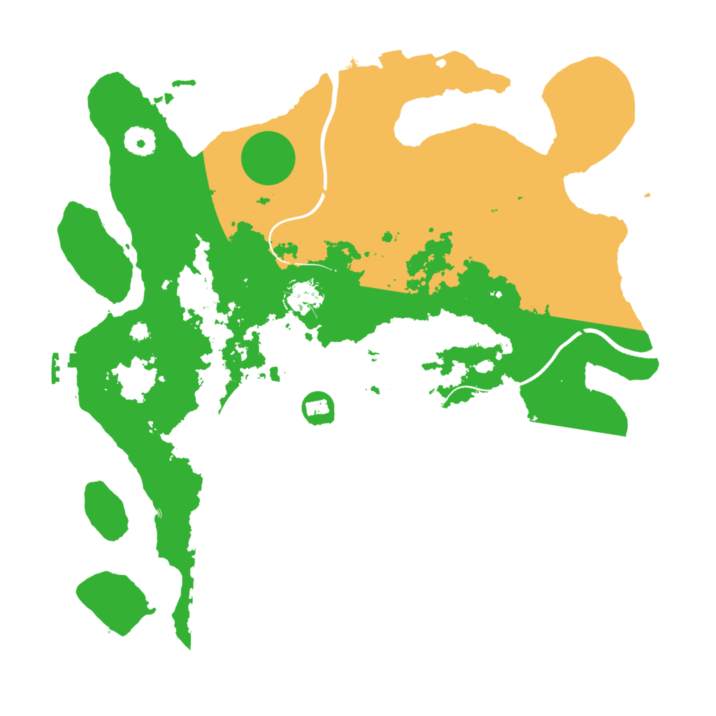 Biome Rust Map: Procedural Map, Size: 3500, Seed: 241896558