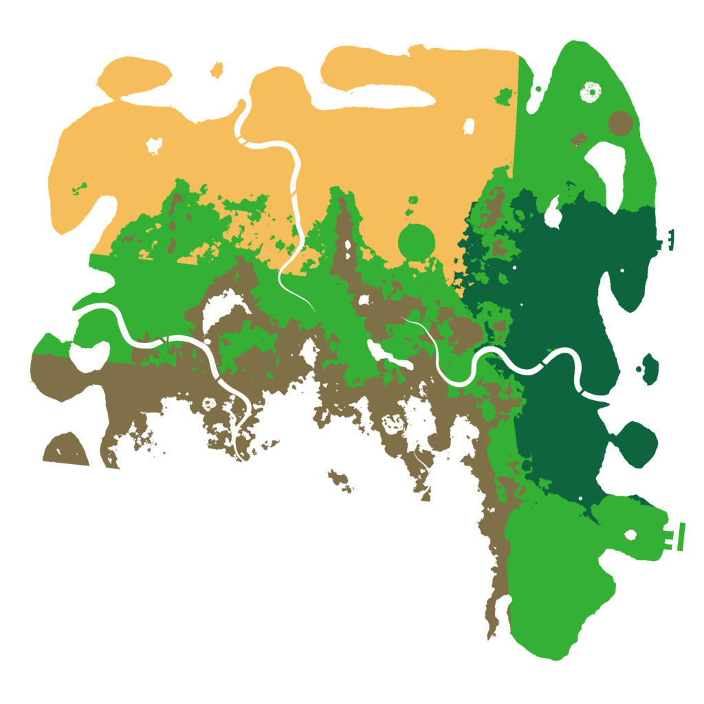 Biome Rust Map: Procedural Map, Size: 5000, Seed: 592432123