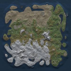 Thumbnail Rust Map: Procedural Map, Size: 5000, Seed: 592432123, 19 Monuments