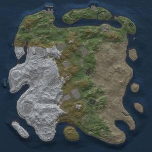 Thumbnail Rust Map: Procedural Map, Size: 4000, Seed: 1395016054, 19 Monuments