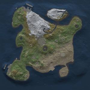 Thumbnail Rust Map: Procedural Map, Size: 2600, Seed: 741455215, 8 Monuments