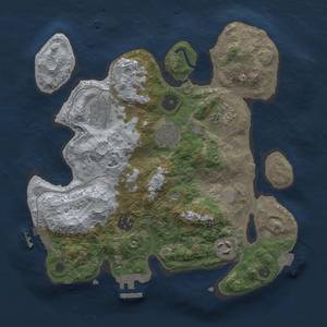 Thumbnail Rust Map: Procedural Map, Size: 3000, Seed: 895931900, 13 Monuments