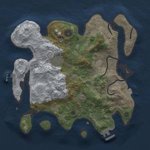 Thumbnail Rust Map: Procedural Map, Size: 3000, Seed: 155285806, 10 Monuments