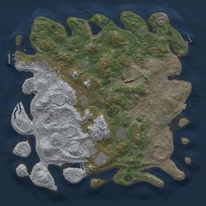 Thumbnail Rust Map: Procedural Map, Size: 4300, Seed: 1099209557, 19 Monuments