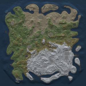 Thumbnail Rust Map: Procedural Map, Size: 4795, Seed: 1204072557, 19 Monuments