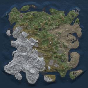 Thumbnail Rust Map: Procedural Map, Size: 4000, Seed: 1029003673, 18 Monuments